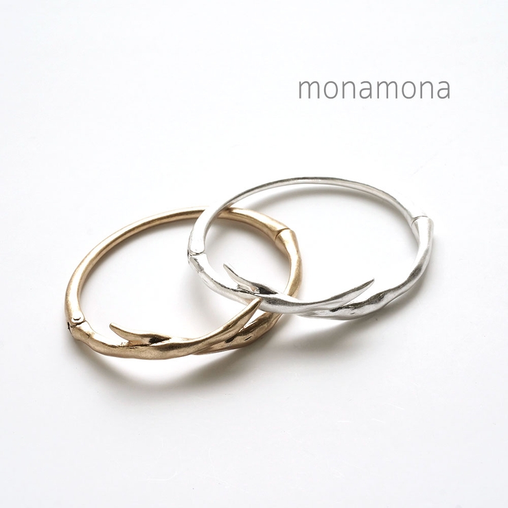 マットメタルクロスバングル | monamona | 詳細画像1 