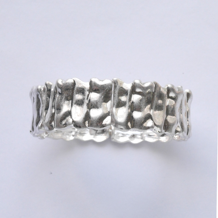 マットシルバー | メタルブレス幅広フリータイプ | monamona