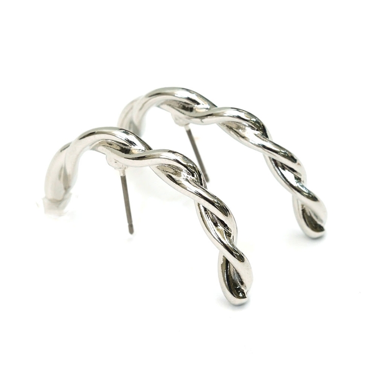 ねじりデザインイヤカフ風ピアス | monamona | 詳細画像6 