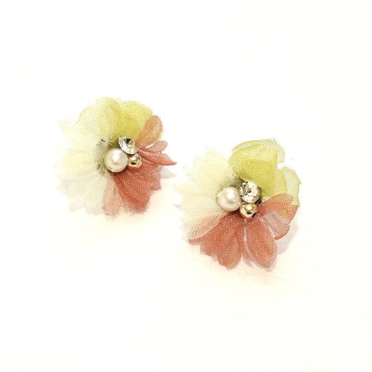 3色フラワーピアス | monamona | 詳細画像6 