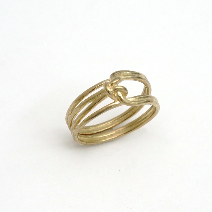 センターノットマットリング シルバー ゴールド | monamona | 詳細画像8 