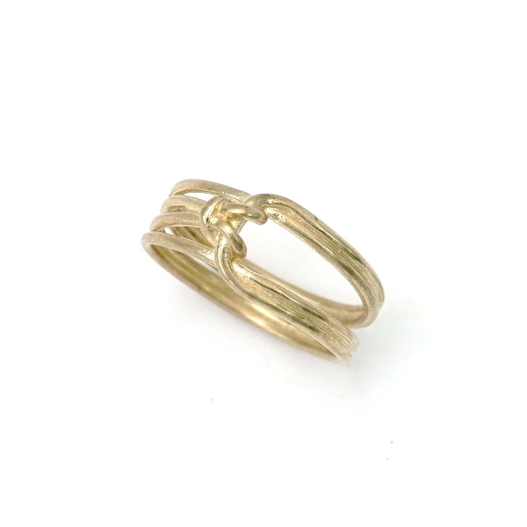 センターノットマットリング シルバー ゴールド | monamona | 詳細画像9 