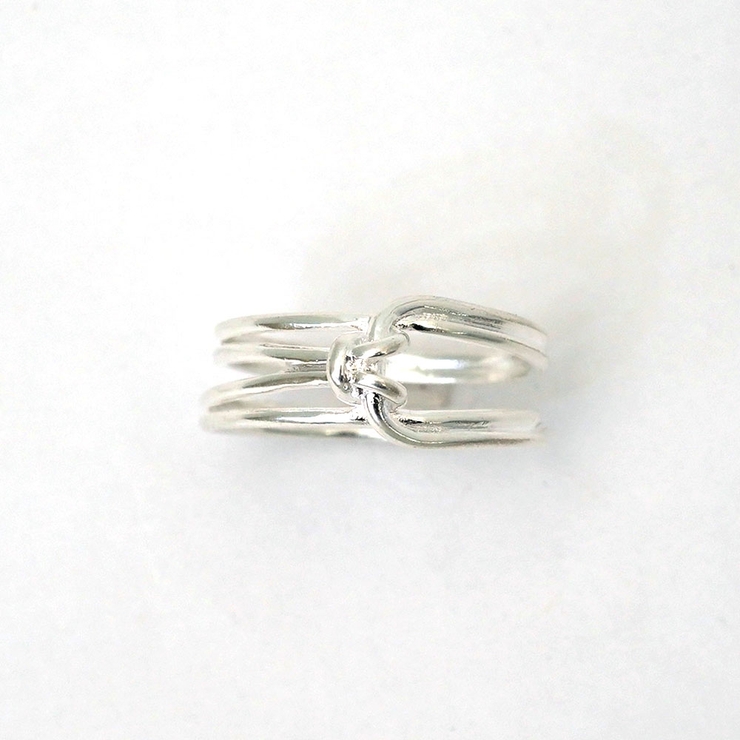 マットシルバー | センターノットマットリング シルバー ゴールド | monamona