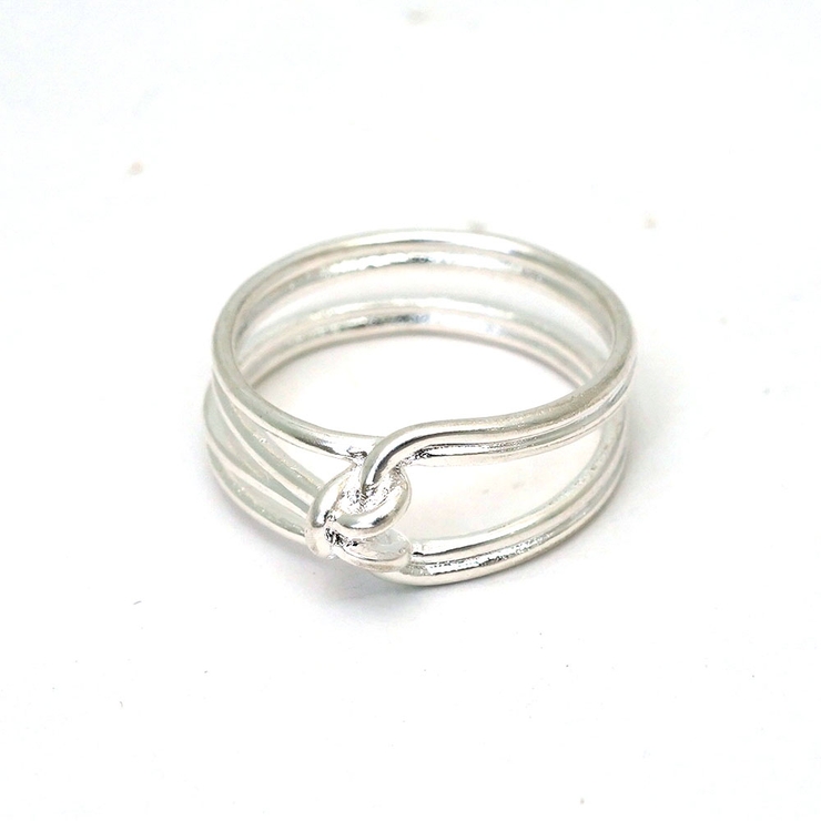 センターノットマットリング シルバー ゴールド | monamona | 詳細画像6 