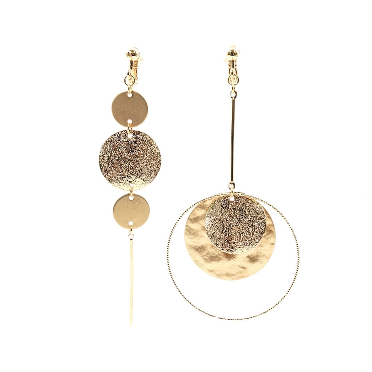 アシンメトリーサークルイヤリング シルバー ゴール ド大きめインパクト 品番 Sura Monamona モナモナ のレディースファッション通販 Shoplist ショップリスト