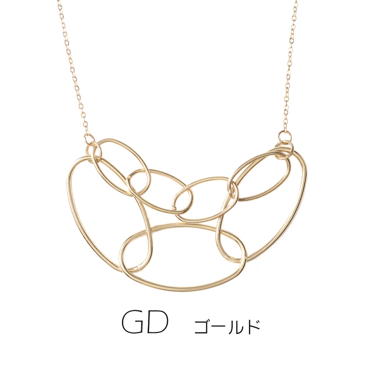ゴールド | マルチ楕円ネックレス | monamona