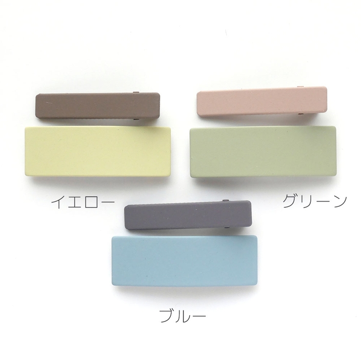 パステルカラー２Pピンクリップセット | monamona | 詳細画像2 