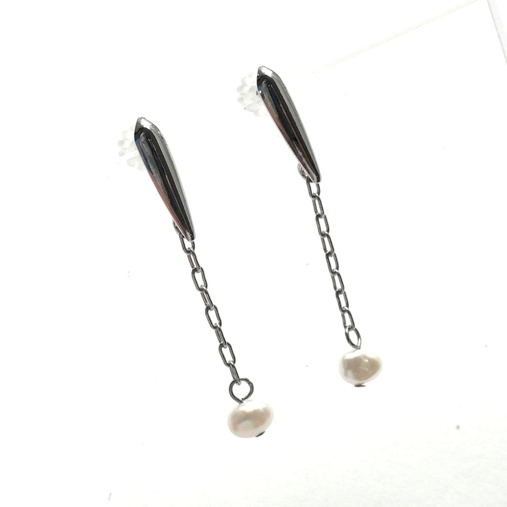 ピアス淡水パール下がりデザイン | monamona | 詳細画像5 