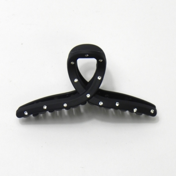 BLACK | ヘアクリップ バンスクリップ 髪留め 髪飾り  | monamona