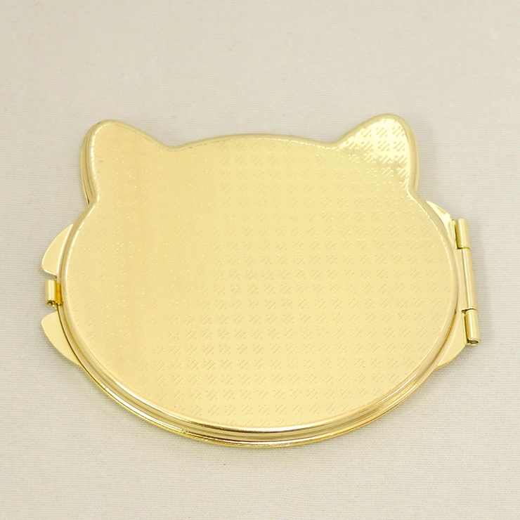  ネコモチーフコンパクトミラー 手鏡 両面 コスメ 化粧直し キャット | monamona | 詳細画像4 