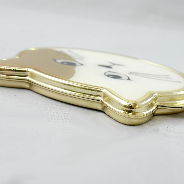  ネコモチーフコンパクトミラー 手鏡 両面 コスメ 化粧直し キャット | monamona | 詳細画像3 