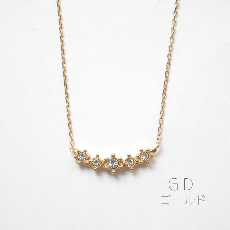 ゴールド | 厚メッキストーンネック | monamona