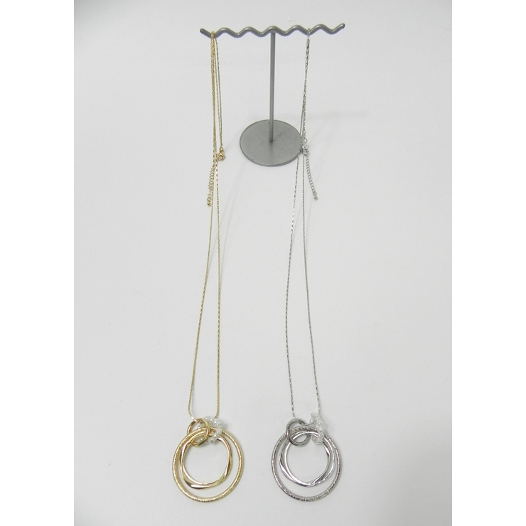 トリプルリングパールネックレス | monamona | 詳細画像5 