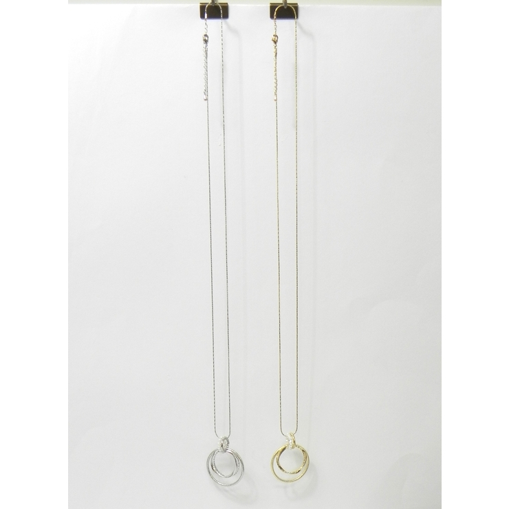 トリプルリングパールネックレス | monamona | 詳細画像2 