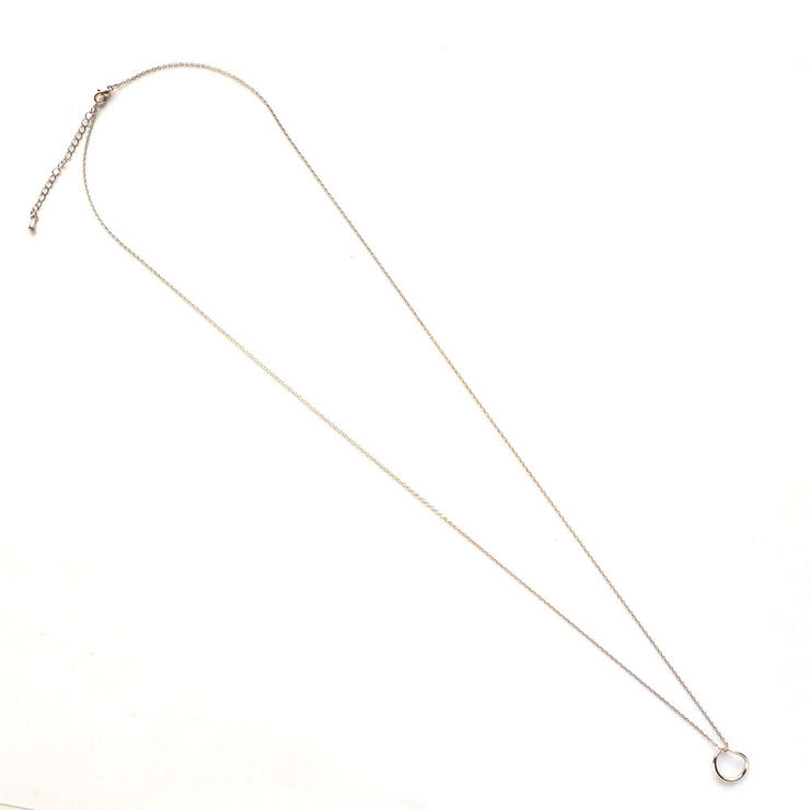 丸型トップロングチェーンネックレス | monamona | 詳細画像9 