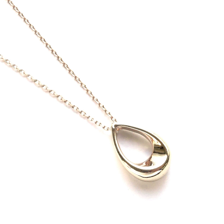 なみだ型トップロングチェーンネックレス | monamona | 詳細画像7 