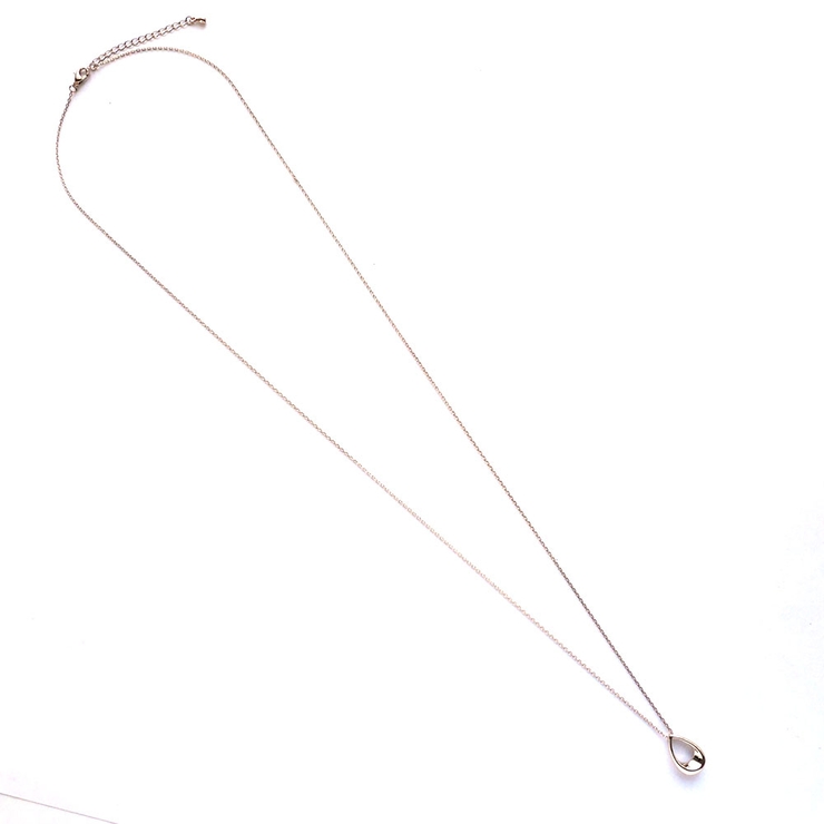 なみだ型トップロングチェーンネックレス | monamona | 詳細画像8 