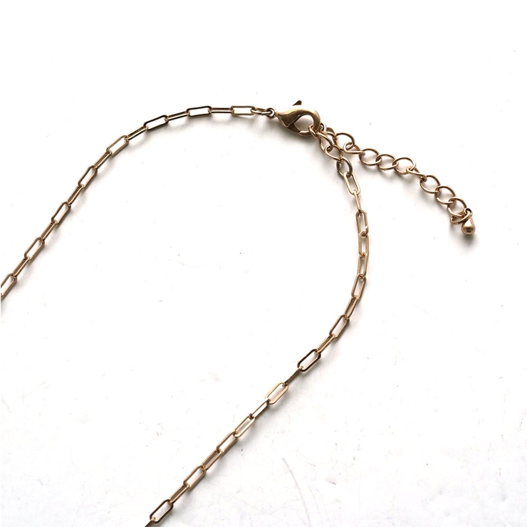 マーブルプレートショートチェーンネックレス | monamona | 詳細画像6 