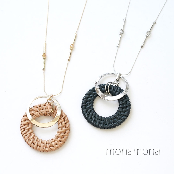 ラタンメタルサークルネックレス | monamona | 詳細画像1 