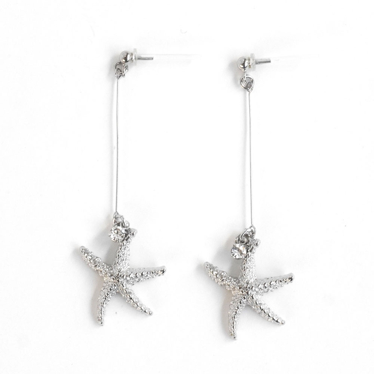 スターフィッシュスイングピアス マリンモチーフゴールド華奢揺れる | monamona | 詳細画像3 