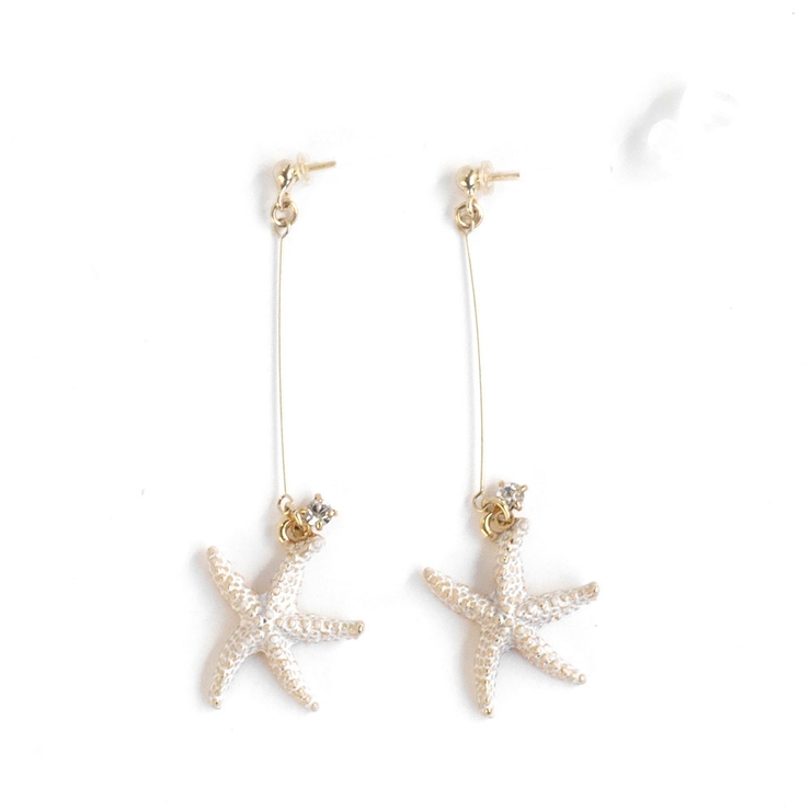 スターフィッシュスイングピアス マリンモチーフゴールド華奢揺れる | monamona | 詳細画像6 