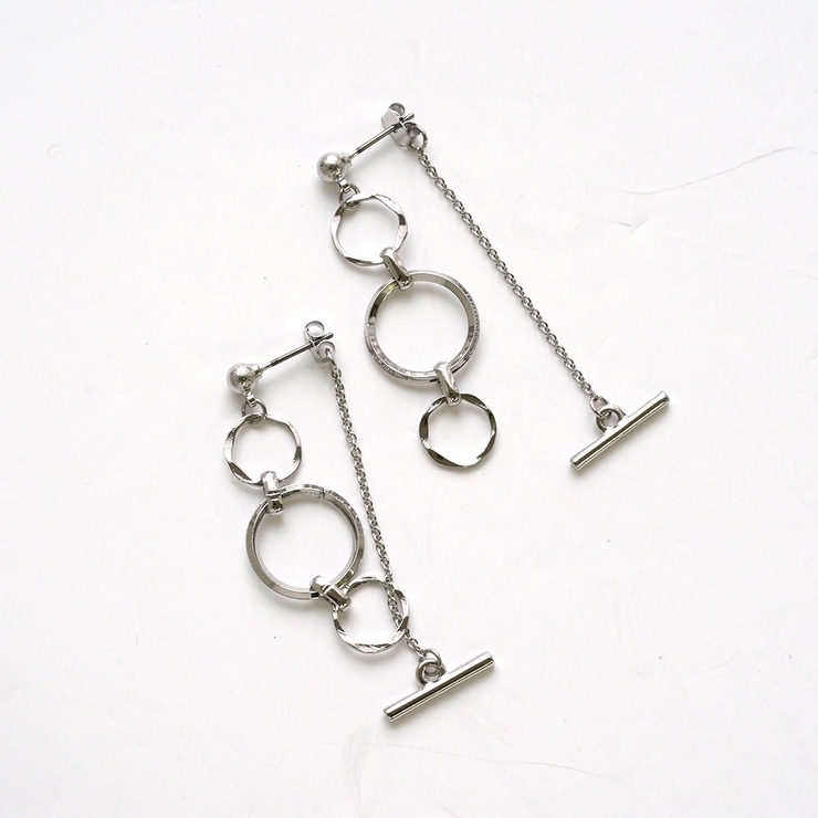 フープ3連下がりピアス | monamona | 詳細画像6 