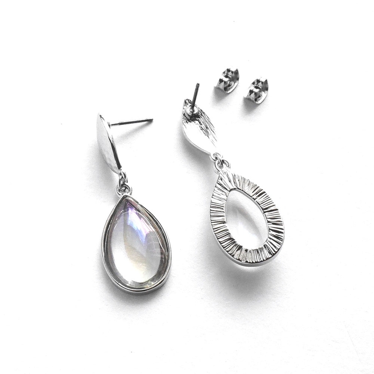 なみだ下がりクリアピアス | monamona | 詳細画像5 