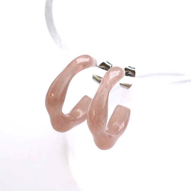 アクリルモコモコピアス マーブルカラー | monamona | 詳細画像5 