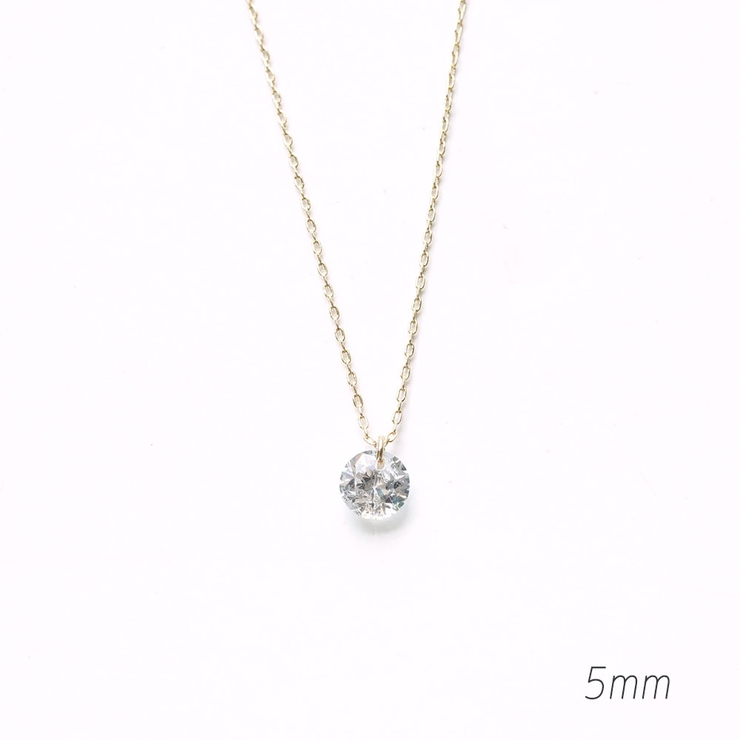 5mm | キュービックトップゴールドチェーンシンプルネックレス | monamona