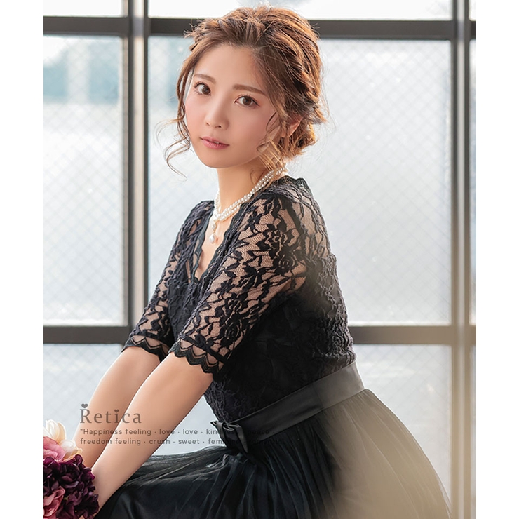 パール×トップビジュー2連パールネックレス ショートネックレス