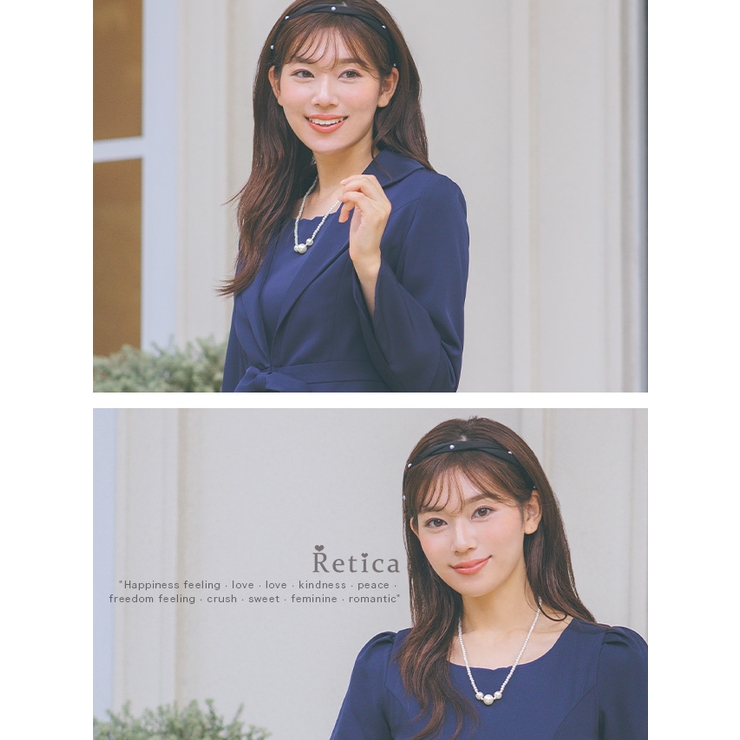 小粒パール×大粒パールトップゴールドベースネックレス パールネックレス 結婚式ア… | Retica | 詳細画像3 