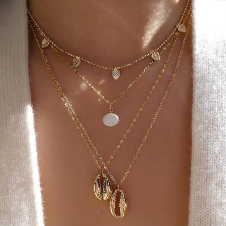 水着小物 4連ネックレス パール ゴールド アクセサリー Tika ティカ 品番 Mfnd My Minette マイミネット のレディースファッション通販 Shoplist ショップリスト