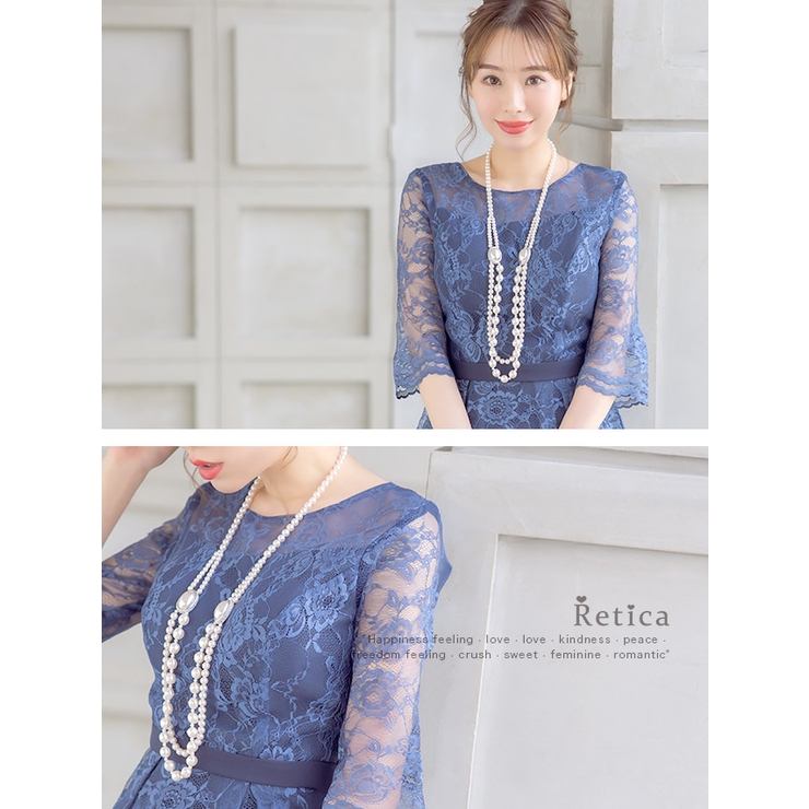 大小パールカメオモチーフロングパールネックレス 韓国アクセ パーティードレス小物 | Retica | 詳細画像4 