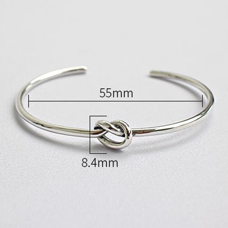 シルバー 925 ジュエリークロス付き バングル ブレスレット[品番  