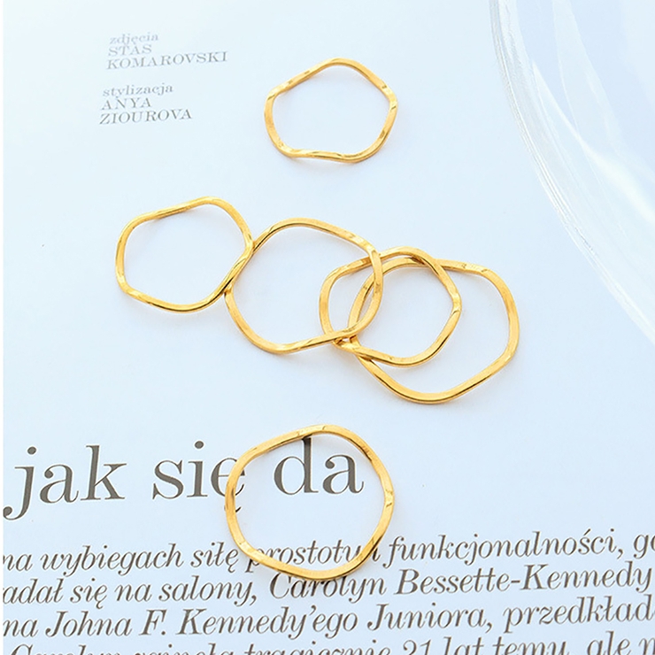 金属アレルギー対応 華奢リング ウェーブリング | M.Y.A. | 詳細画像3 