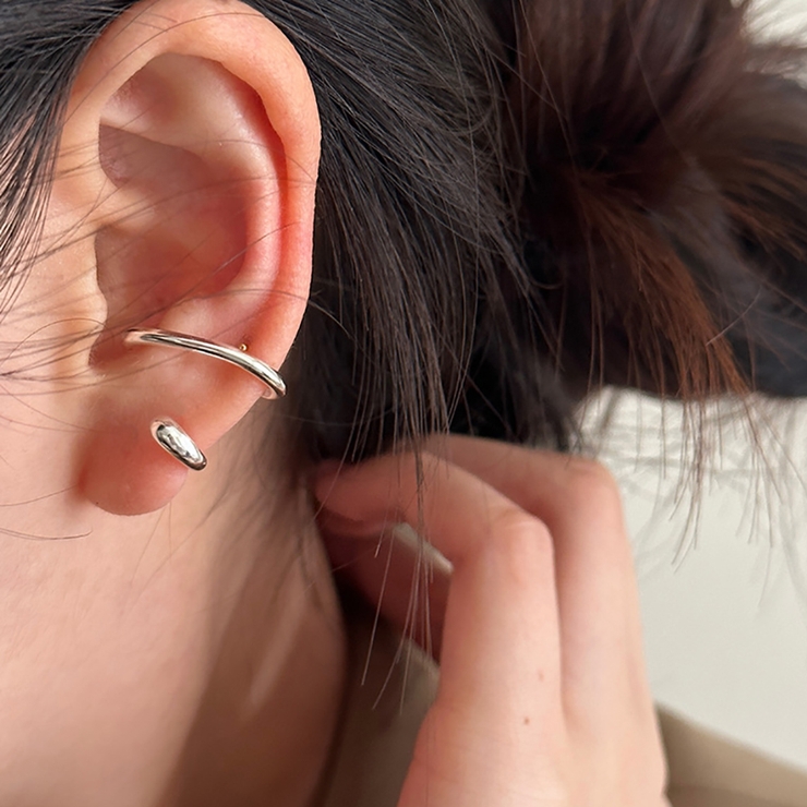 金属アレルギー対応 シルバー925 ニッケルフリー イヤーカフ 片耳用 | M.Y.A. | 詳細画像1 