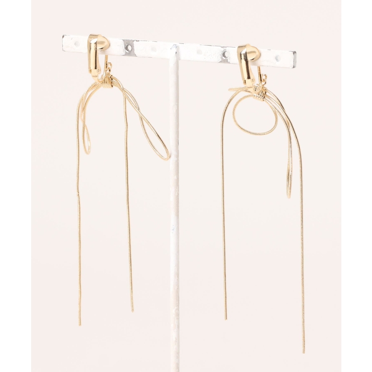 【natural couture】スイングリボンイヤリング | NICE CLAUP / OLIVE des OLIVE　OUTLET | 詳細画像6 