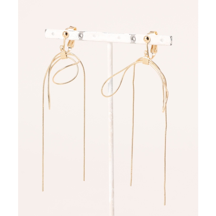 【natural couture】スイングリボンイヤリング | NICE CLAUP / OLIVE des OLIVE　OUTLET | 詳細画像7 