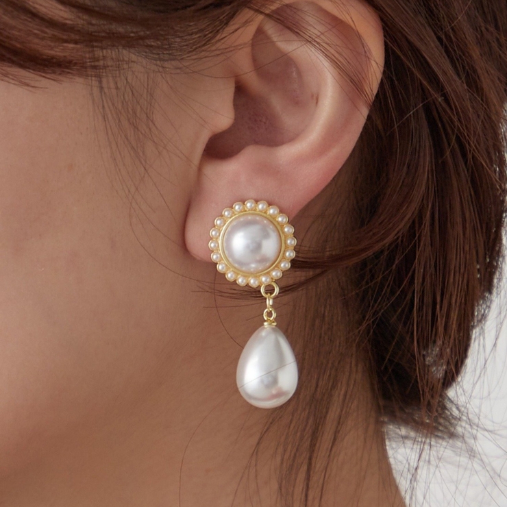 ゴールド | パールイヤリング | RMAF　NICE CLAUP / OLIVE des OLIVE