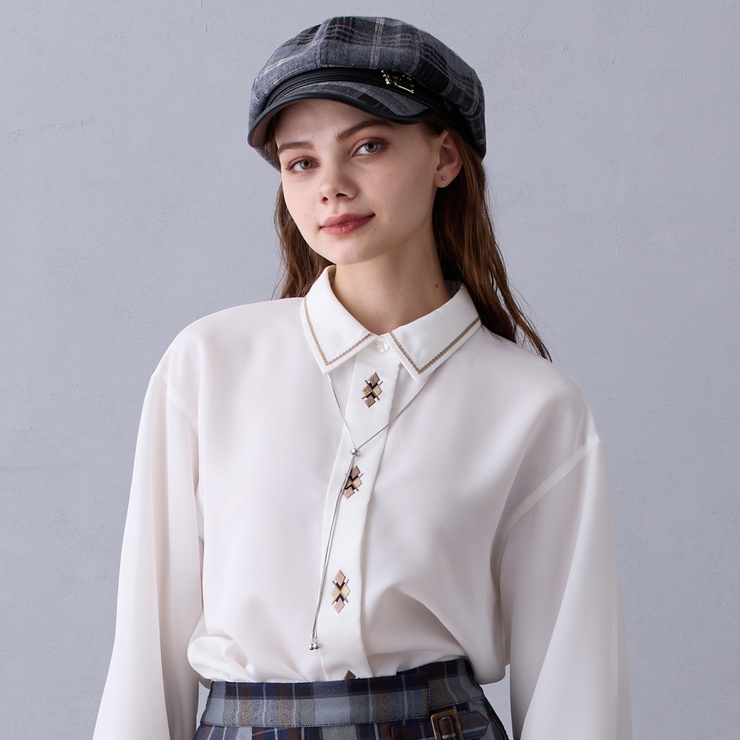 メタルボールY字ネックレス | NICOLE | 詳細画像1 