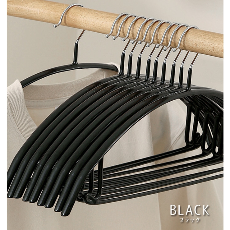 ブラック | ハンガー 肩 跡つかない | ninon