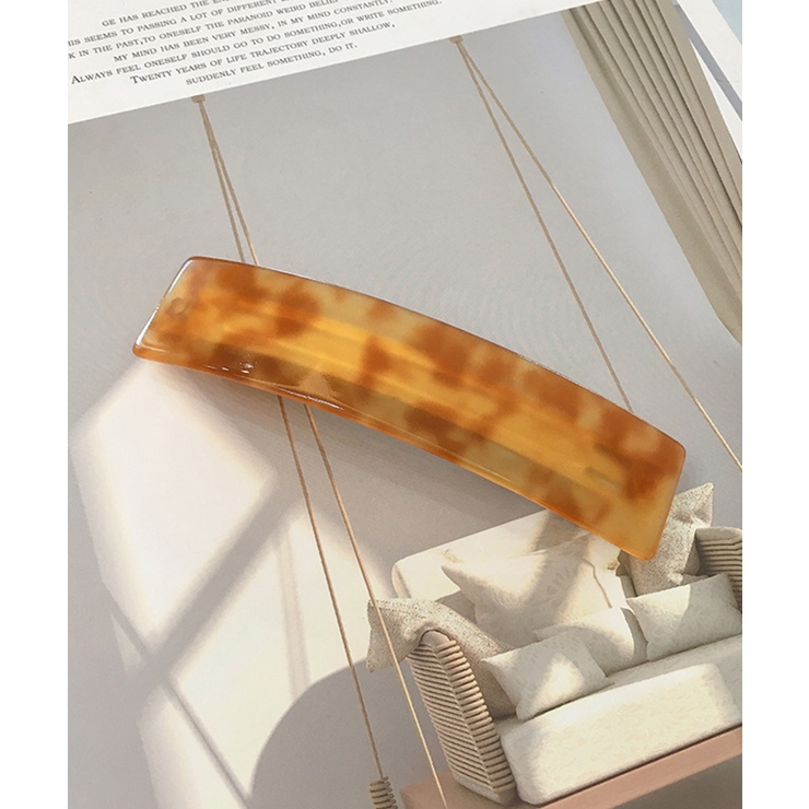 まだら柄ブラウン | ヘアクリップ おしゃれ バレッタ | ninon