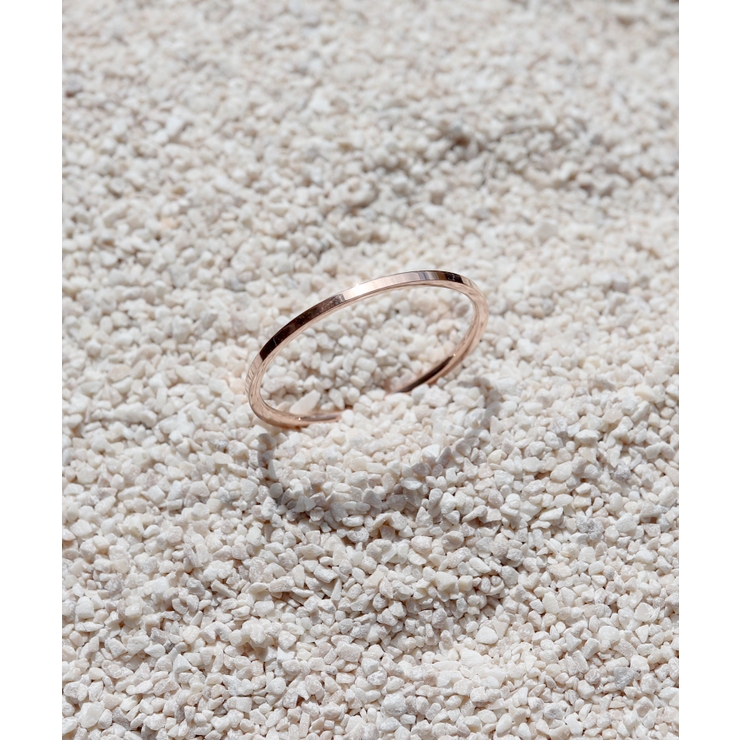 ピンクゴールド | リング 金属アレルギー １mm | ninon