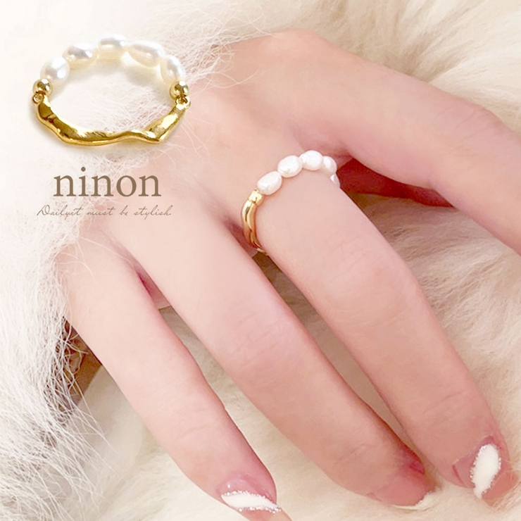 【K18 /パール】リング 指輪 真珠 可愛いシンプル