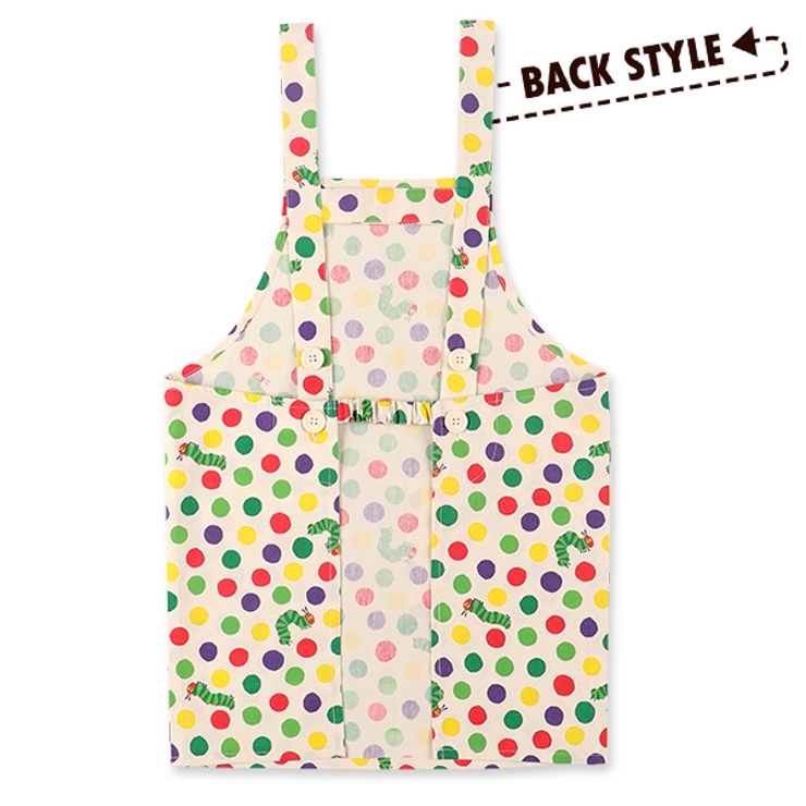 三角巾付きはらぺこあおむしエプロン 品番 Nmyk 西松屋 ニシマツヤ のキッズファッション通販 Shoplist ショップリスト