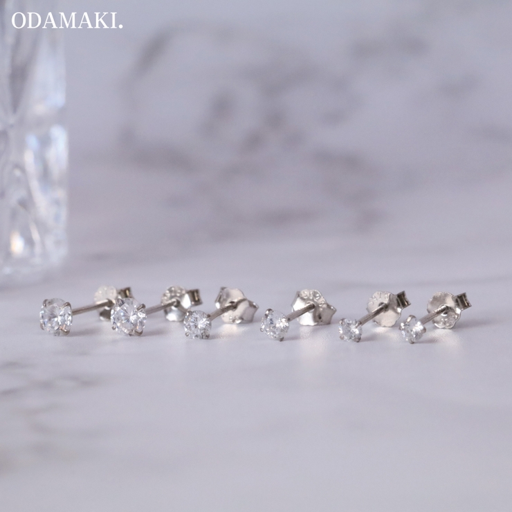 ピアス 金属アレルギー対応 つけっぱなし 小ぶり シンプル 18k シルバー | Noelmarket | 詳細画像7 