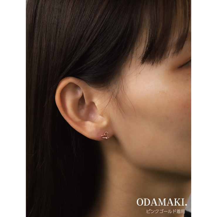ピアス 金属アレルギー対応 つけっぱなし ハート シンプル 18k シルバー | Noelmarket | 詳細画像6 