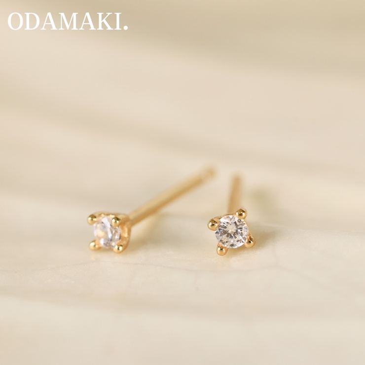 ピアス 金属アレルギー対応 つけっぱなし ダイヤ フープ 18k 小さめ | Noelmarket | 詳細画像10 