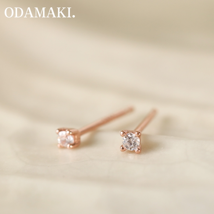 ピアス 金属アレルギー対応 つけっぱなし ダイヤ フープ 18k 小さめ | Noelmarket | 詳細画像11 