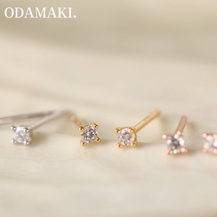 ピアス 金属アレルギー対応 つけっぱなし ダイヤ フープ 18k 小さめ | Noelmarket | 詳細画像22 